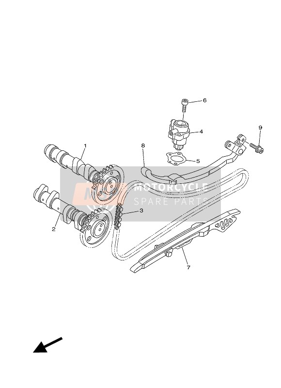 Yamaha XP500A 2012 Camshaft & Chain for a 2012 Yamaha XP500A